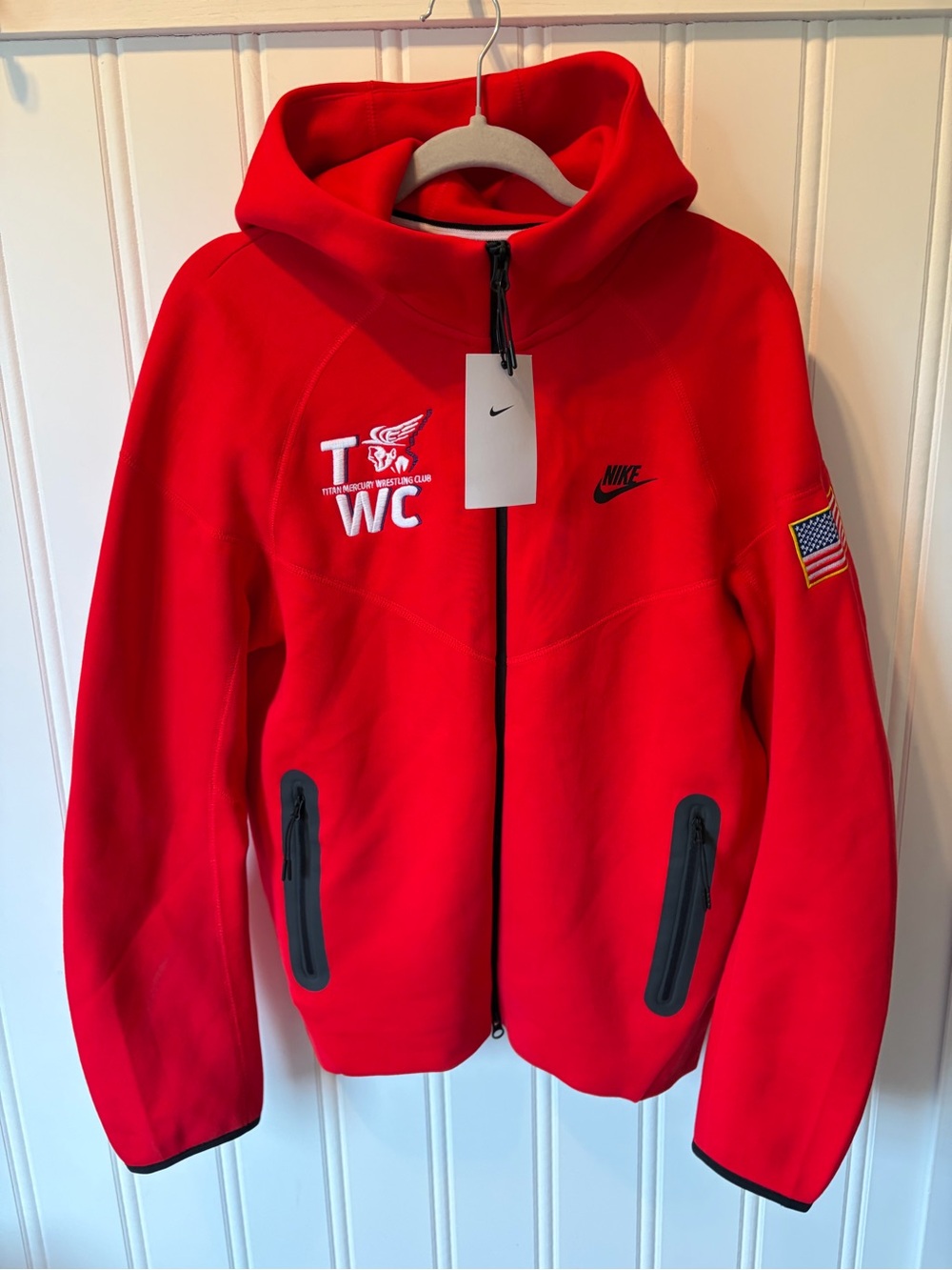 Nike Tech RARE Hoodie Titan Mercury Wrestling Club TMWC Player Issued NWT SZ M